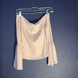 Flowy Pink Off The Shoulders Top